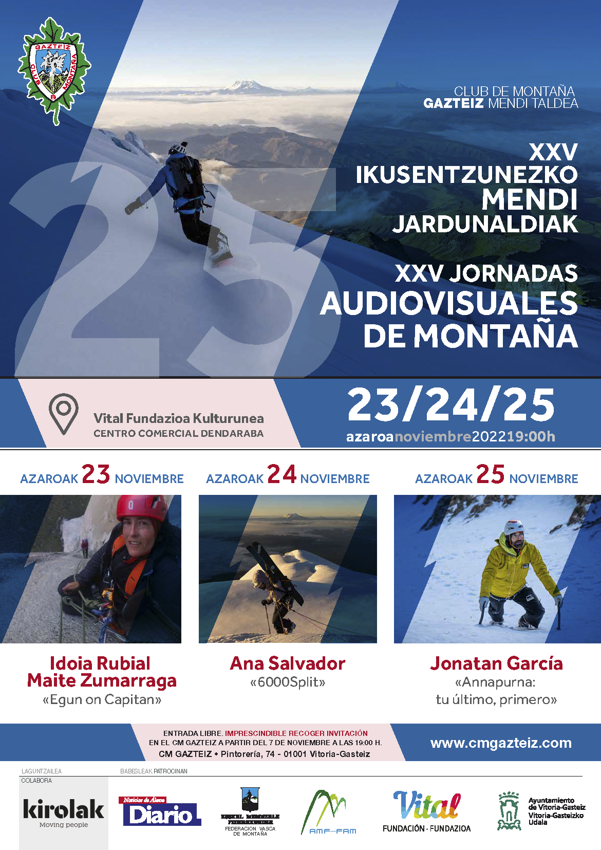 XXV Jornadas Audiovisuales de Montaña